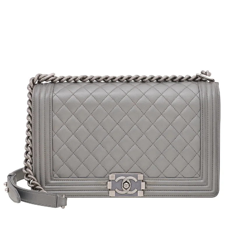 Chanel Colorful Handbag for Spring OutfitsChanel Gray Boy Enamel Detail Lock Bag