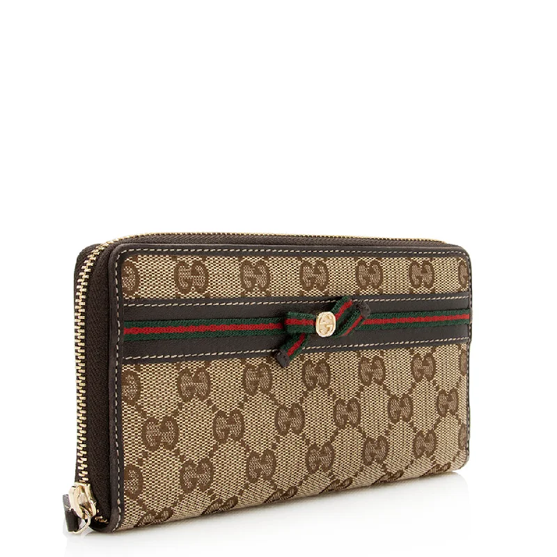 Women Gucci bags with a zippered interior pocketGucci GG Canvas Mayfair Wallet (20786)